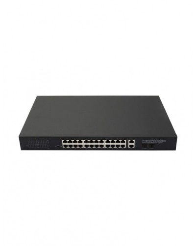 PoE коммутатор Fast Ethernet на 24 x RJ45 портов + 2 x GE Combo uplink порта NST NS-SW-24F2G-P в Хасавюрте Коммутаторы Pintop.ru
