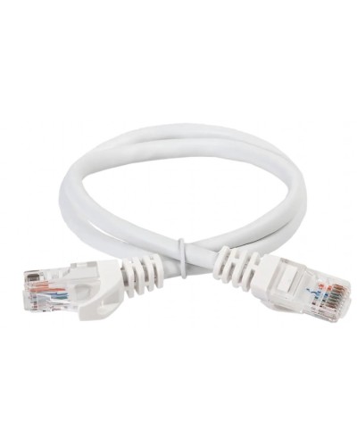 ITK Коммутационный шнур (патч-корд) кат.5Е UTP 5м белый (PC08-C5EU-5M) в Хасавюрте Патч-корды и пигтейлы Pintop.ru