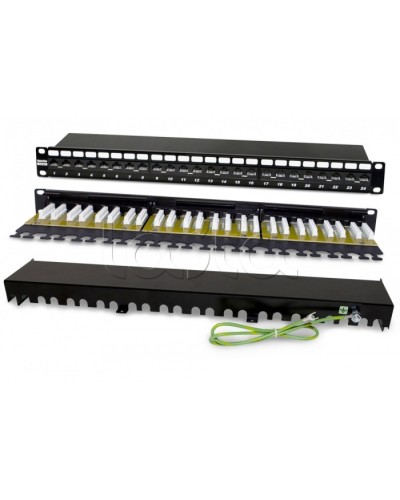 Патч-панель Hyperline PP2-19-24-8P8C-C6A-110D в Хасавюрте Патч панель Pintop.ru