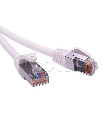 Патч-корд экранированный CAT6 F/UTP 4х2, LSZH, белый, 10м DKC RN6FU4500WH в Хасавюрте Патчкорды (медные) Pintop.ru