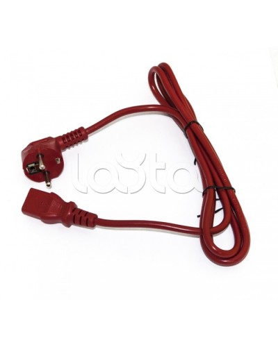 Кабель питания компьютера Hyperline PWC-IEC13-SHM-1.8-RD в Хасавюрте Патч-корды и пигтейлы Pintop.ru