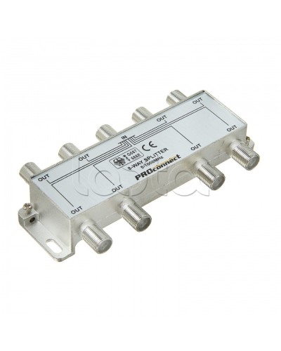 Сплиттер антенный ТВ х 8 под F разъём 5-1000 МГц PROCONNECT 05-6025 в Хасавюрте Дополнительное оборудование для сетей Pintop.ru