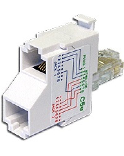 T-адаптер 1 телефонный и 1 компьютерный порт TWT TWT-T-E2-U2 в Хасавюрте Проходные адаптеры Pintop.ru