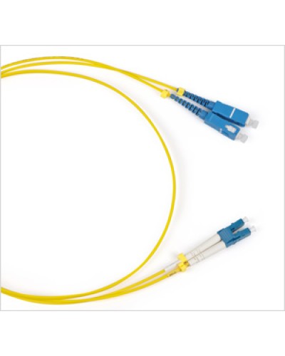 Патч-корд волоконно-оптический SM 9/125, LC/UPC-SC/UPC, duplex, LSZH, (1 м) Hyperline FC-D2-9-LC/UR-SC/UR-H-1M-LSZH-YL в Хасавюрте Патч-корды оптические Pintop.ru