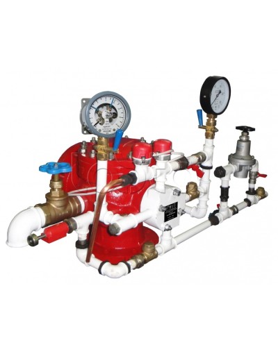 Узел управления спринклерный воздушный в комплекте с акселератором Спецавтоматика УУ-С100/1,6В3-ВФ.О4-01 в Хасавюрте Устройства пуска водяного пожаротушения Pintop.ru