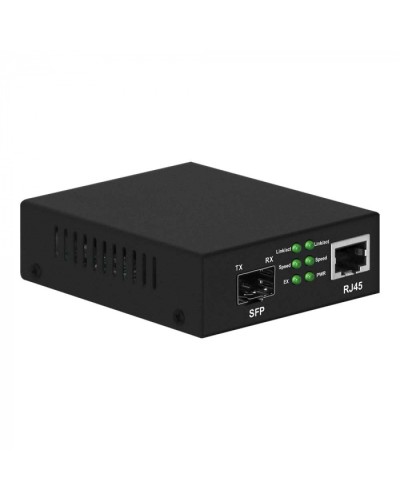 Медиаконвертер Gigabit Ethernet, SFP 1000Мбит/c, RJ45 10/100/1000Мбит/c, поддержка LFP NST NS-MC-1G1GX в Хасавюрте Медиаконвертеры Pintop.ru