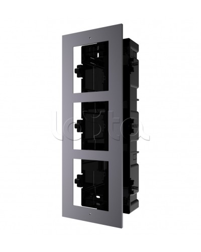 Рамка для врезного монтажа на 3 модуля CTV-IP-UF3F в Хасавюрте Аксессуары для IP домофонов Pintop.ru