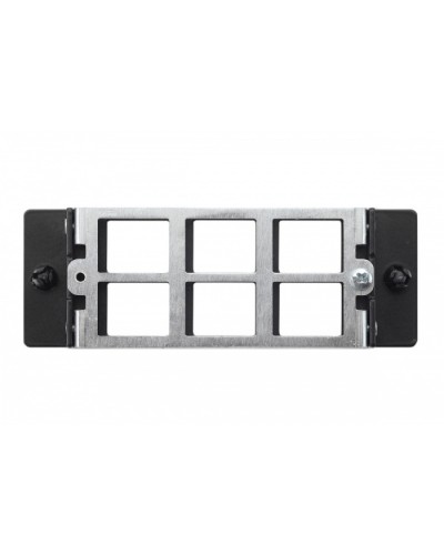 Планка Q-SLOT 6 × Keystone UTP/FTP Eurolan (27M-00-00-06BL) в Хасавюрте Патч панель Pintop.ru