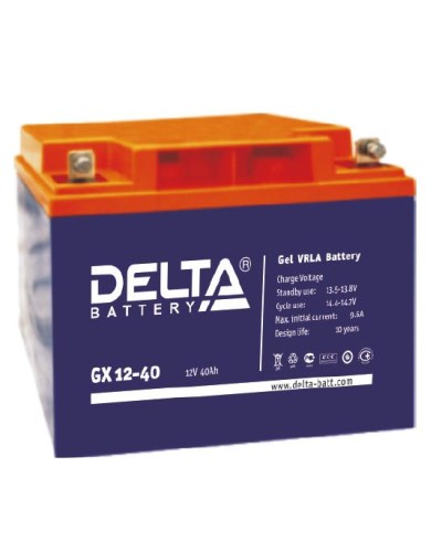 Аккумулятор свинцово-кислотный Delta GX 12-40 в Хасавюрте Электротехническое оборудование Pintop.ru