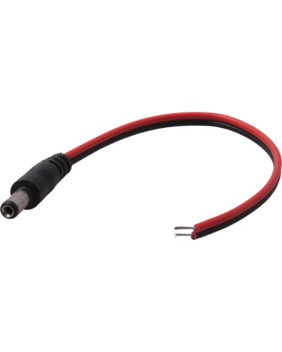 Разъем питания DC штекер 2,5х5,5мм с проводом 20 см REXANT 14-0324 в Хасавюрте Коннекторы и разъемы Pintop.ru