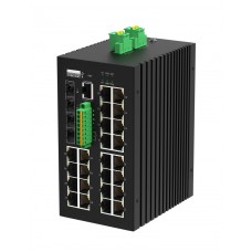 Управляемый промышленный L3 коммутатор Gigalink GL-SW-G307-24P4ST-I