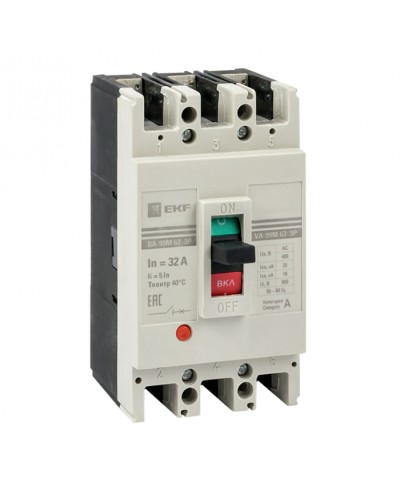 Выключатель автоматический ВА-99М 63/16А 4P 5In 25кА EKF PROxima (mccb99-4P5In63-16m) в Хасавюрте Электротехническое оборудование Pintop.ru