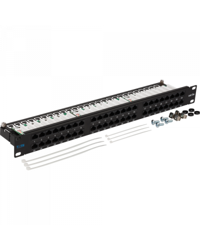 Патч-панель 48 портов, UTP, кат.5E, 1U TWT (TWT-PP48/1U-U5E) в Хасавюрте Патч панель Pintop.ru