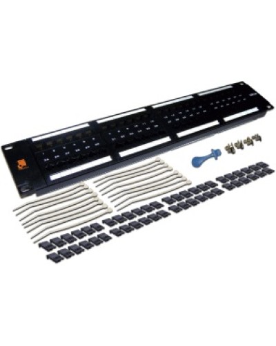 Патч-панель 48 портов, UTP, кат.5E, 2U LANMASTER LAN-PPL48U5E в Хасавюрте Патч панель Pintop.ru