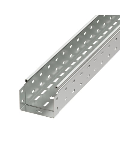 Лоток перфорированный 100х50 L3000 толщ.1,5 мм, горячеоцинкованный DKC (3526215HDZ) в Хасавюрте Аксессуары для лотков Pintop.ru