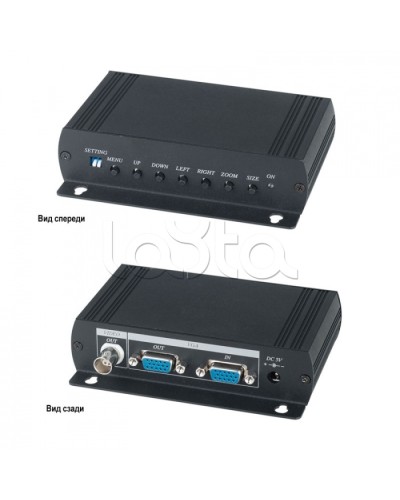Преобразователь VGA- видеосигнала в аналоговый видеосигнал SC&T VC01 в Хасавюрте Видеоусилители, Модуляторы, Делители Pintop.ru