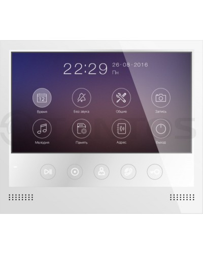 Монитор цветного видеодомофона формата AHD с сенсорными кнопками и возможностью записи фото или видео по вызову на microSD карту Tantos Selina HD M в Хасавюрте Абонентские видеоустройства Pintop.ru