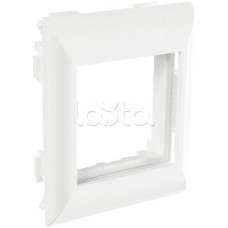 Суппорт с рамкой на 1 пост (45х45) в профиль для кабельных каналов 100х50, 105х50 SPL (100007S)