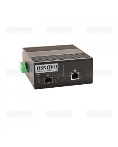 Медиаконвертер Gigabit Ethernet с поддержкой PoE OSNOVO OMC-1000-11HX/I в Хасавюрте Медиаконвертеры Pintop.ru
