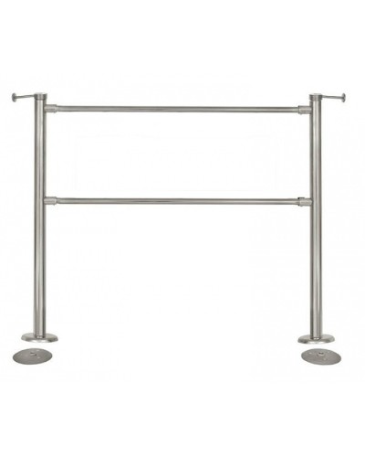 Стойка Ростов-Дон ОБ1/2-1 (Хром) в Хасавюрте Ограждения Pintop.ru