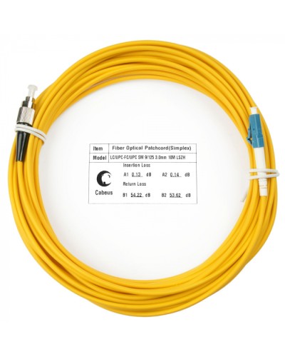 Шнур оптический simplex LC-FC 9/125 sm 15м LSZH Cabeus FOP(s)-9-LC-FC-15m в Хасавюрте Патч-корды оптические Pintop.ru