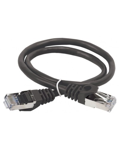 ITK Коммутационный шнур (патч-корд), кат.5Е FTP, 0,5м, черный (PC09-C5EF-05M) в Хасавюрте Патч-корды и пигтейлы Pintop.ru