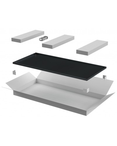 ITK LINEA E Дверь металлическая 600мм шкафа 42U чер. (LE05-42U6X-DM) в Хасавюрте Аксессуары для стоек и шкафов Pintop.ru