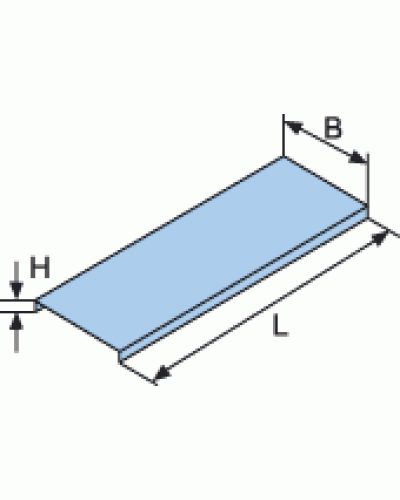 Крышка для лотка с заземлением осн. 80x3000 DKC 35521 в Хасавюрте Аксессуары для лотков Pintop.ru
