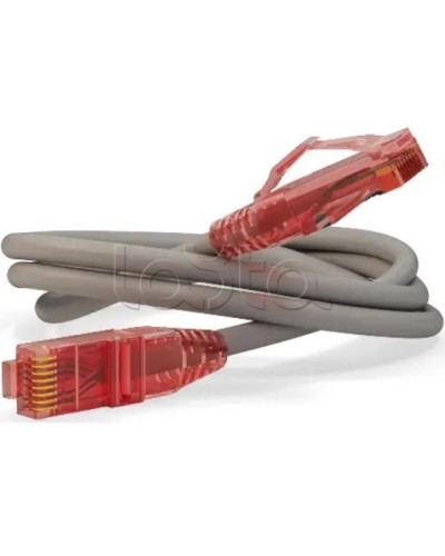 Патч-корд RJ45-RJ45, 4 пары, UTP, кат.5е, LSZH (0,3м) Hyperline PC-LPM-UTP-RJ45-RJ45-C5e-0,3M-LSZH-GY в Хасавюрте Патчкорды (медные) Pintop.ru