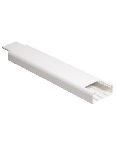 Кабель-канал 80x40 с крышкой парапетный IEK CKK40-080-040-1-K01 в Хасавюрте Кабель-канал Pintop.ru