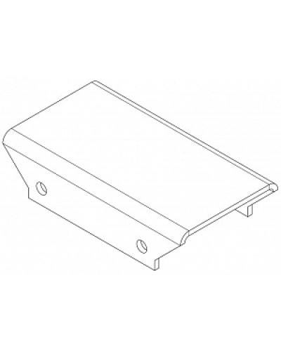 Накладка прямая верхнаяя PERCo-MB-16.3 в Хасавюрте Дополнительное оборудование для СКУД Pintop.ru