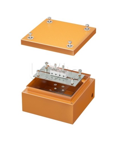 Коробка ответвительная огнестойкая стальная Коробка FS 150х150х80 4P DKC (FSB30404) в Хасавюрте Распределительные коробки Pintop.ru