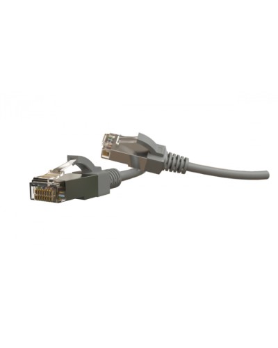 Патч-корд S/FTP Hyperline (PC-LPT-SFTP-RJ45-RJ45-C6-1.5M-LSZH-GY) в Хасавюрте Патчкорды (медные) Pintop.ru