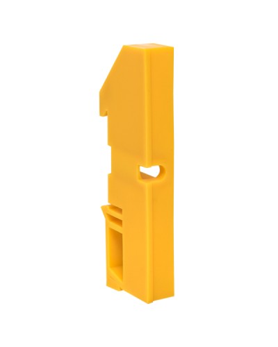 Изолятор на DIN-рейку желтый EKF (ak-1-4-y) в Хасавюрте Аксессуары для стоек и шкафов Pintop.ru