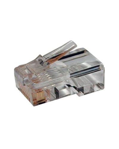 Коннектор RJ-45 под витую пару, категория 6 , универсальный (для одножильного и многожильного кабеля) Cabeus 8P8C-C6 в Хасавюрте Коннекторы и разъемы Pintop.ru