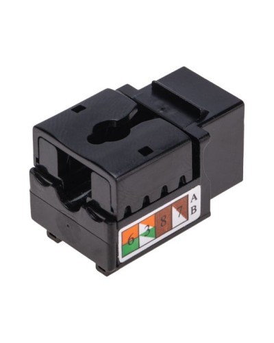 Модуль Keystone Jack RJ-45(8P8C), UTP неэкранированный, CAT 6, тип 90 градусов, черный REXANT PRO 02-0255 в Хасавюрте Модули Keystone Pintop.ru