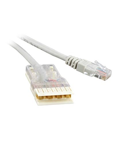 Патч-корд Hyperline PC-110-RJ45-4P-C5e-1M-LSZH-GY в Хасавюрте Патчкорды (медные) Pintop.ru