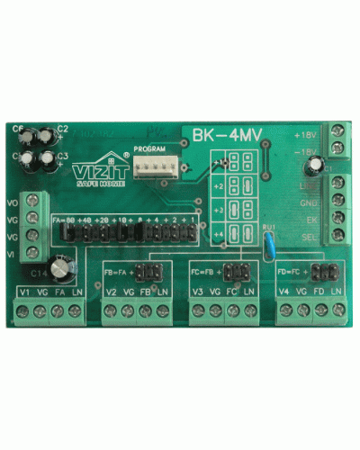 Плата печатнаяв сборе Vizit ЗИП БК-4МVE в Хасавюрте Аксессуары для многоабонентных систем Pintop.ru