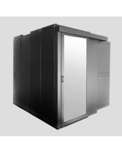 Дверь однорядного коридора поликарбонат сдвижная 48U для шкафов серии ШТК-СП-48.×.× ЦМО ЦОД-СП-Д1-48-9005 в Хасавюрте Аксессуары для стоек и шкафов Pintop.ru