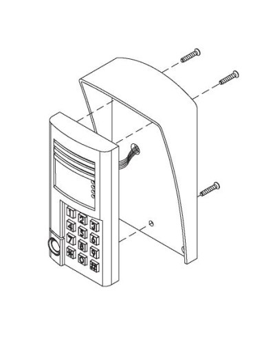 Комплект монтажный для блоков вызова БВД-SM100х, БВД-341х, БВД-402х, БВД-404х Vizit МК-341 в Хасавюрте Аксессуары для многоабонентных систем Pintop.ru