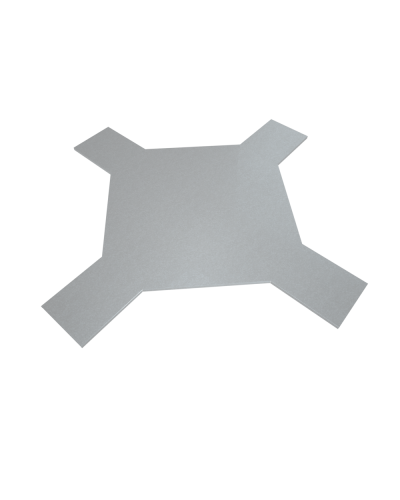 Крышка лестничного Х-разветвителя 600 мм INOX304 КМ-Профиль (KLXD600 INOX304) в Хасавюрте Аксессуары для лотков Pintop.ru