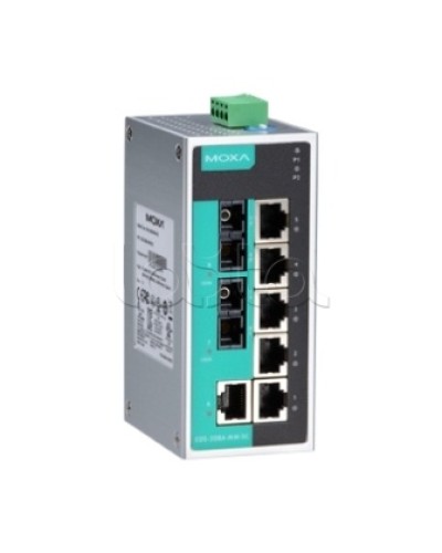 Коммутатор неуправляемый промышленный 8-портовый Moxa EDS-208A-SS-SC в Хасавюрте Коммутаторы Pintop.ru
