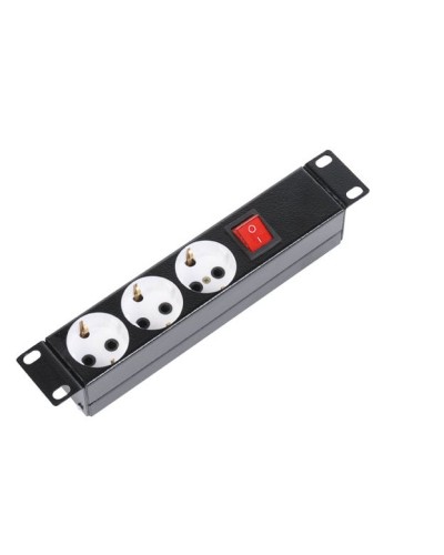 Блок силовых розеток 10 без шнура с выключателем, 3 розетки (черный) ЦМО БР-3П-10-9005 в Хасавюрте Блоки розеток Pintop.ru