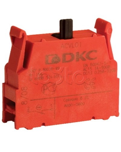 Блок контактный с клеммными зажимами (нормально-разомкнутый) DKC ACVL02 в Хасавюрте Клеммные колодки Pintop.ru