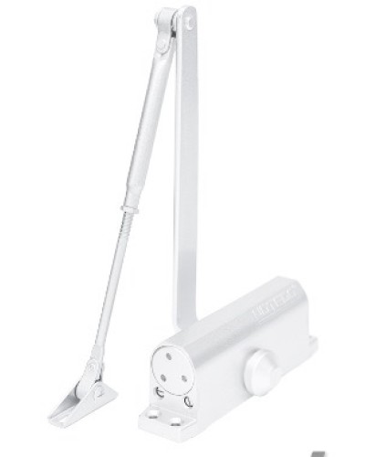 Доводчик NOTEDO DC-090-НО EN4 с ФОП (белый) в Хасавюрте Доводчики Pintop.ru