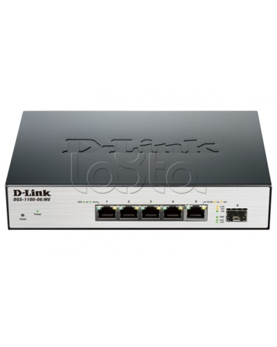 Коммутатор 6-портовый D-Link DGS-1100-06/ME/A1B в Хасавюрте Коммутаторы Pintop.ru