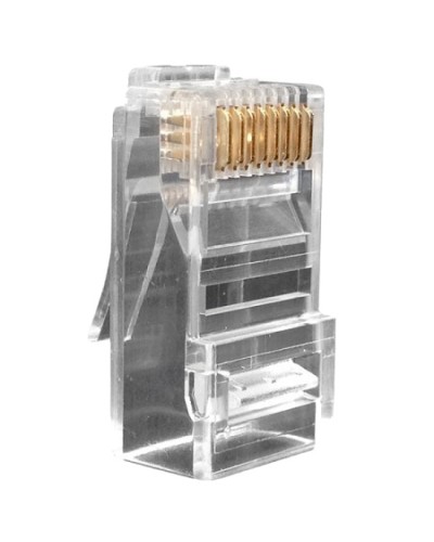 Разъем RJ-45 Hyperline PLUG-8P8C-UV-C6-100 в Хасавюрте Коннекторы и разъемы Pintop.ru