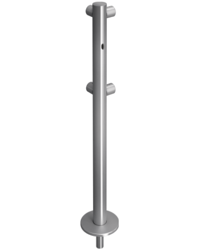 Стойкаограждения съемная L-образная Oxgard ВЗР 1996Р.21-05 в Хасавюрте Ограждения Pintop.ru