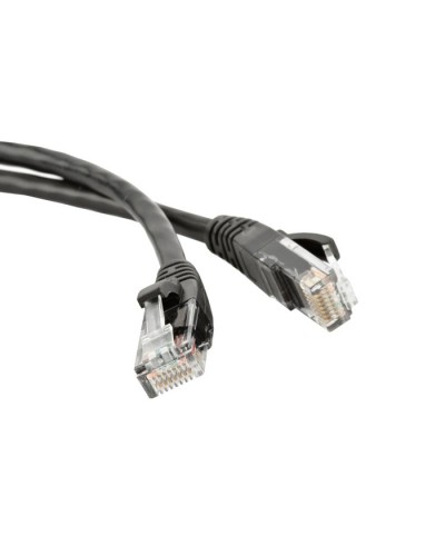 Патч-корд RJ45 - RJ45, 4 пары, UTP, категория 5е, 10 м, черный, LSZH LANMASTER LAN-PC45/U5E-10-BK в Хасавюрте Патч-корды и пигтейлы Pintop.ru