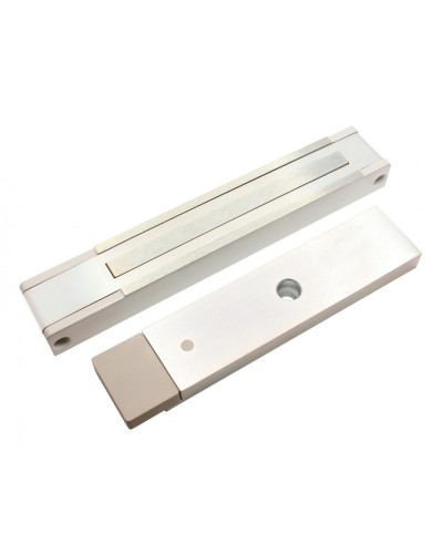 Электромагнитный замок с датчиком состояния двери ALeko ALM-300P (12В белый) в Хасавюрте Электромагнитные замки Pintop.ru